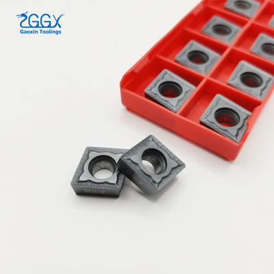 Dark Grey CNC Turning Cemented Carbide Insert CCMT120404 For Lathe Turning Tools