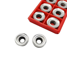 Aluminum Turning Round Milling Inserts Tungsten Carbide Cutting