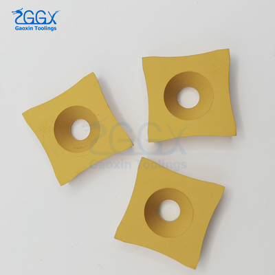 CVD Coating Lathe Cutting Cemented Carbide Inserts Golden Gray