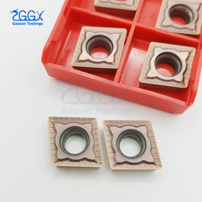 Bronze CCMT120408 Cemented Carbide Inserts CNC Lathe Turning