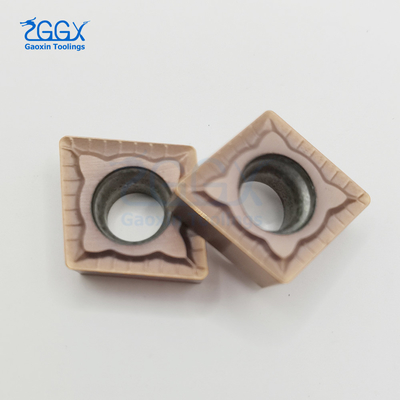 Bronze CCMT120408 Cemented Carbide Inserts CNC Lathe Turning