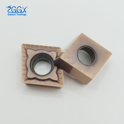 Bronze CCMT120408 Cemented Carbide Inserts CNC Lathe Turning