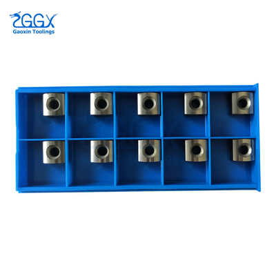 Square CNC Milling Tungsten Carbide Inserts Metal Cutting PVD Coated Black