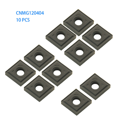 Black CNC Blade Square Carbide Inserts For Steel Finishing CNMG120404-FV