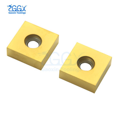 10pcs Yellow Carbide Cutter Inserts PVD Coating Metal Cutting Inserts
