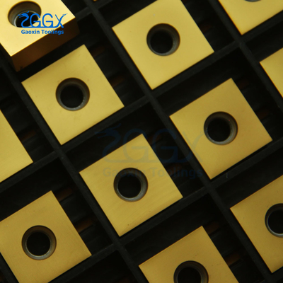 10pcs Yellow Carbide Cutter Inserts PVD Coating Metal Cutting Inserts