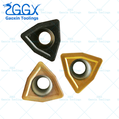 WCMX Golden CNC Tungsten Carbide Lathe Inserts WCMX040208 CVD PVD Coating Available
