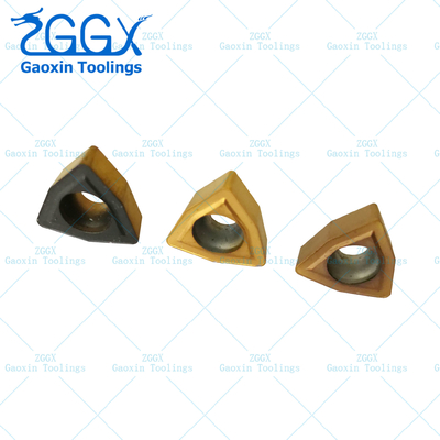 WCMX Golden CNC Tungsten Carbide Lathe Inserts WCMX040208 CVD PVD Coating Available