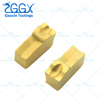 CVD Coating Parting And Grooving Inserts Golden For CNC Machine Cutting Off