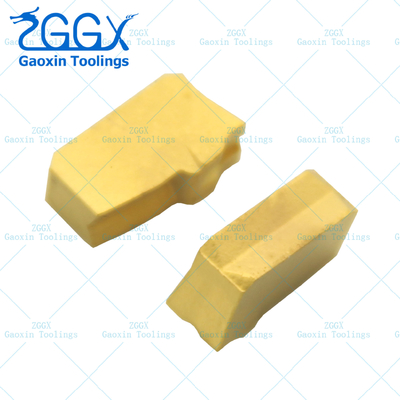 CVD Coating Parting And Grooving Inserts Golden For CNC Machine Cutting Off