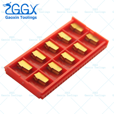 CVD Coating Parting And Grooving Inserts Golden For CNC Machine Cutting Off
