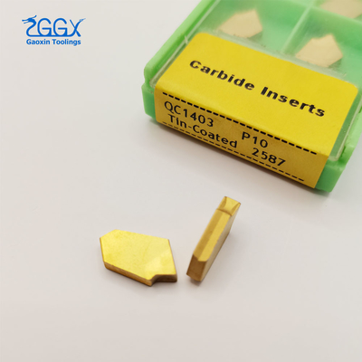 Parting And Grooving Carbide Cut Off Inserts Multilayer Coated GQD404-GE