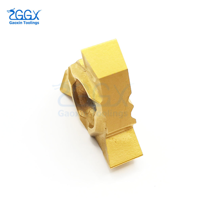 Golden Cemented Carbide Threading Inserts Lathe Cutting 22.01NL-5.00GM