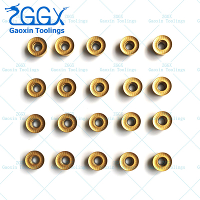Yellow Round Carbide Inserts Milling Cutting Insert RCGT10T3MO-LH