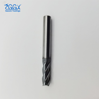 Solid Carbide 4 Flute Flat End Mill Cutter For Aluminum
