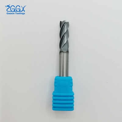 CNC Tungsten Carbide Four Flute Solid End Mill Cutter 55 65 HRC