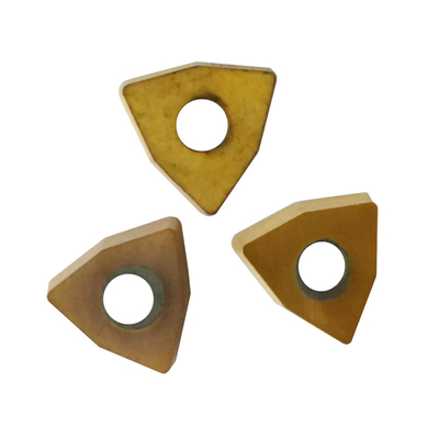 WCMX Golden CNC Tungsten Carbide Lathe Inserts WCMX040208 CVD PVD Coating Available