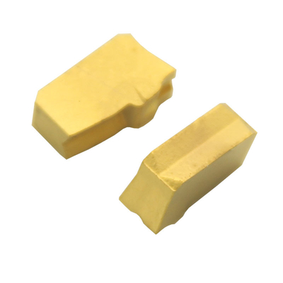 CVD Coating Parting And Grooving Inserts Golden For CNC Machine Cutting Off