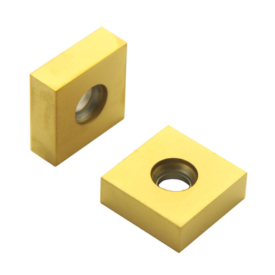 10pcs Yellow Carbide Cutter Inserts PVD Coating Metal Cutting Inserts