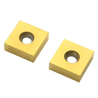 10pcs Yellow Carbide Cutter Inserts PVD Coating Metal Cutting Inserts