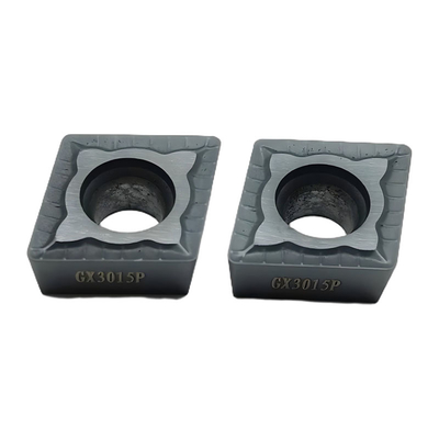 Dark Grey CNC Turning Cemented Carbide Insert CCMT120404 For Lathe Turning Tools